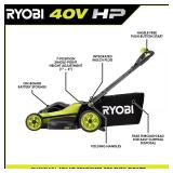 RYOBI 40V HP Brushless 20 In Mower (Tool Only)