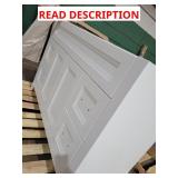 White bathroom vanity 34"x48"x22" with damage