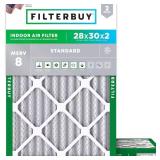 Dust Defense Pleated Filter 28x30x2, MERV 8