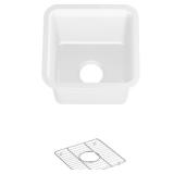 Cairn Matte White Granite Undermount Sink