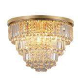 19.70 in. 6-Light Gold Flush Mount