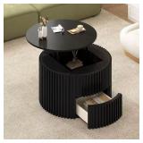 Black Lift Top Coffee Table with Storage