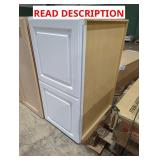 2 Door Cabinet White 36" w x 18" h x 24" d