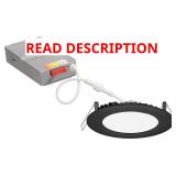 (8) Juno WF4 Matte Black LED Recessed Downlight