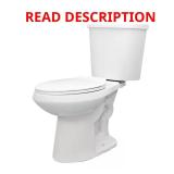 (Tank Damaged) Glacier Bay 12" Dual Flush Toilet,