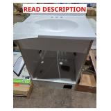 White Bathroom Vanity w/ Sink