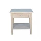 Spencer Unfinished End Table