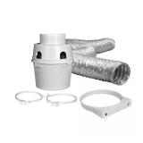 4 in. x 5 ft. Indoor Dryer Vent Kit with Duct