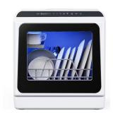 16.85 in. Black Portable Dishwasher