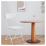 White Steel Folding Chair