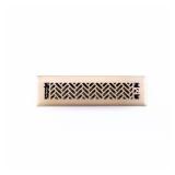 2x12in Steel Register, Brushed Gold
