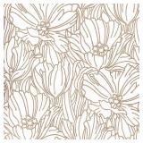 Selwyn Metallic Copper Floral Wallpaper