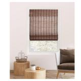 Brown Bear Cordless Roman Shade 39x64