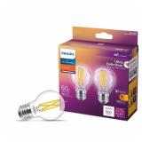 40W Equiv G16.5 Clear LED Bulb 2700K (2-Pack)
