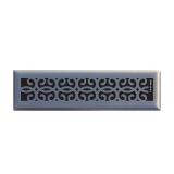 Classic Scroll 2x12 Steel Floor Register Ni