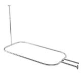 34 in. Aluminum Hoop Shower Rod