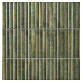 Mawr Green Ceramic Fluted Wall Tile 9.68 sq ft