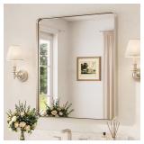 30x36 Brushed Nickel Mirror, Aluminum Frame