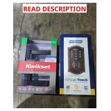 Kwikset Hallway Handle with Schlage Keyless Entry