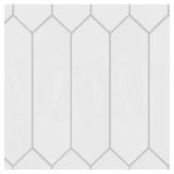 LuxeCraft Artic White Glass Tile 3x12