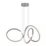 Swirl 30W 1-Light Chrome LED Pendant Light