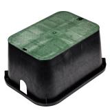 13x20 Jumbo Valve Box & Cover, Black/Green ICV