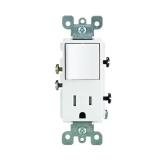 Decora 15A Tamper-Resist Combo Switch & Outlet