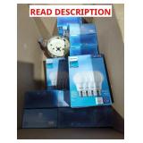 Box Lot of Light Bulbs/Hole Saws/Etc.