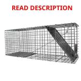 (Damaged) 1-Door Live Animal Cage Trap for Raccoo