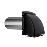 Everbilt 4 in. Wide Mouth Black Vent Hood
