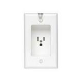 Leviton 688-W 1-Gang Receptacle, 125V