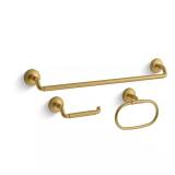 Paces 3-Piece Bath Hardware Set in Brass