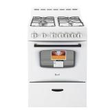 24 in. 2.6 cu. ft. Gas Range in White *HAS DAMAGE