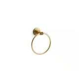 Torrington Wall Towel Ring in Brushed Brass
