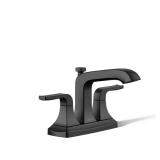 Rubicon 4-in Centerset 2-Handle Faucet Black