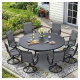 Metal Outdoor Dining Set: Table & Chairs