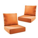 Duraolex 24x24x6 Deep Seating Chair, Orange