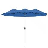 5 ft Outdoor Double-Sided Umbrella, Blue