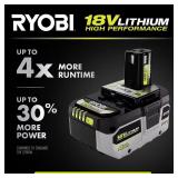 RYOBI ONE+ 18V Starter Kit: 2x2.0Ah, 4.0Ah