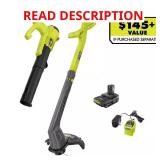 RYOBI 18V String Trimmer & Blower