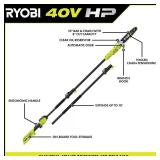 RYOBI 40V HP 10" Pole Saw