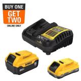 20V MAX Starter Kit: 4.0Ah & 5.0Ah + Charger