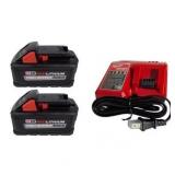 Milwaukee M18 6.0 Ah Battery 2-Pack