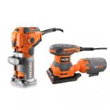 5.5A Corded Fixed Base Router, 2.4A Sander