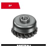 3 in. Carbon Steel Knot Wire Cup Brush