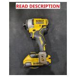 DeWALT 1/4" Cordless Impact Driver w Battery