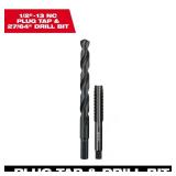 1/2 in. -13 Plug Tap & 27/64 Drill Bit