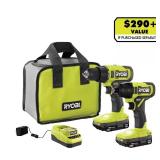 RYOBI 18V 2-Tool Combo Kit (Missing Bag)
