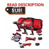 Milwaukee M18 6-Tool Cordless Combo Kit