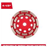 4.5 in. Diamond Max Double Row Cup Wheel